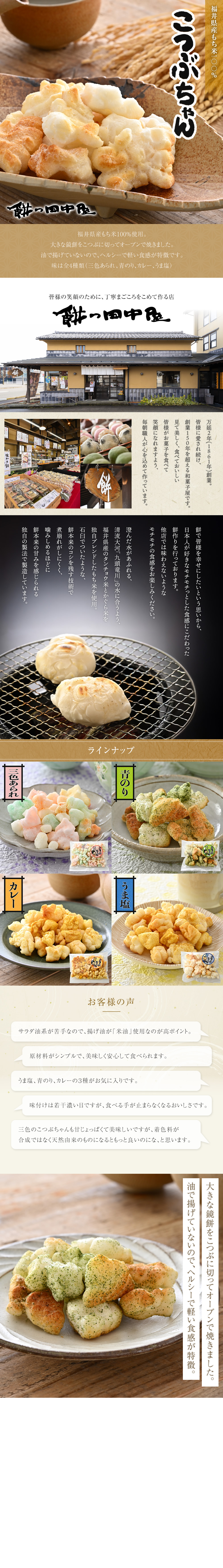 福井名店街 商品ページ制作